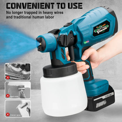 CraftZoneStore™️ High-pressure Cordless Paint Sprayer