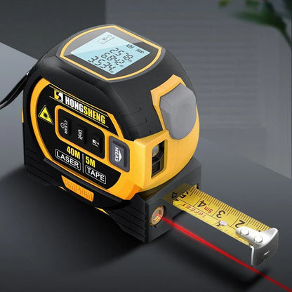 CraftZoneStore™️ 3-in-1 Infrared Laser Tape Measure