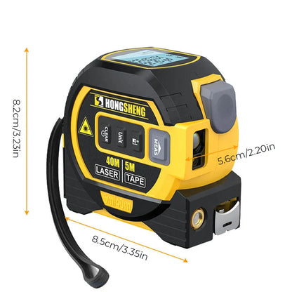 CraftZoneStore™️ 3-in-1 Infrared Laser Tape Measure